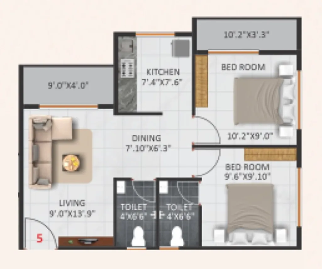 Dashmesh Heights floor plan (view 4)